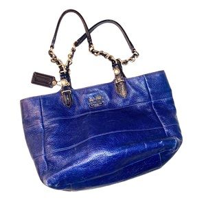 Coach Tribeca East West Navy Tote Bag